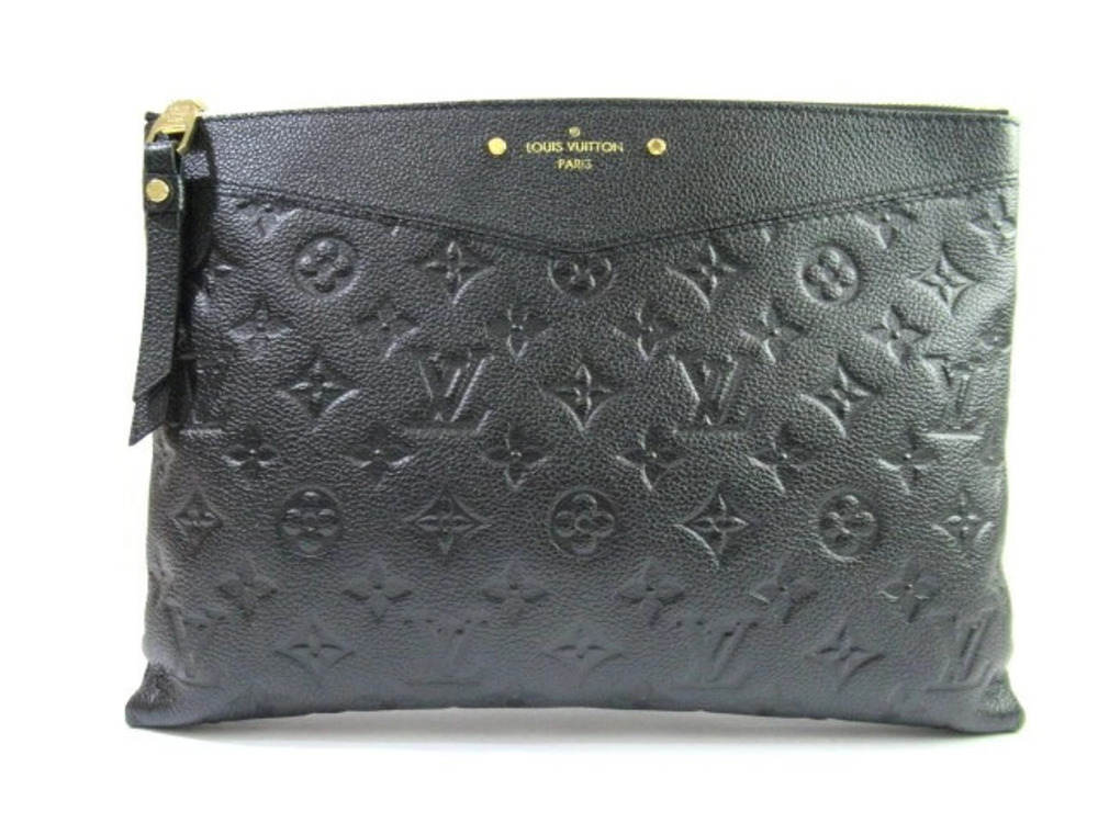 LOUIS VUITTON Bag Daily Pouch Clutch Monogram Empreinte Noir Black